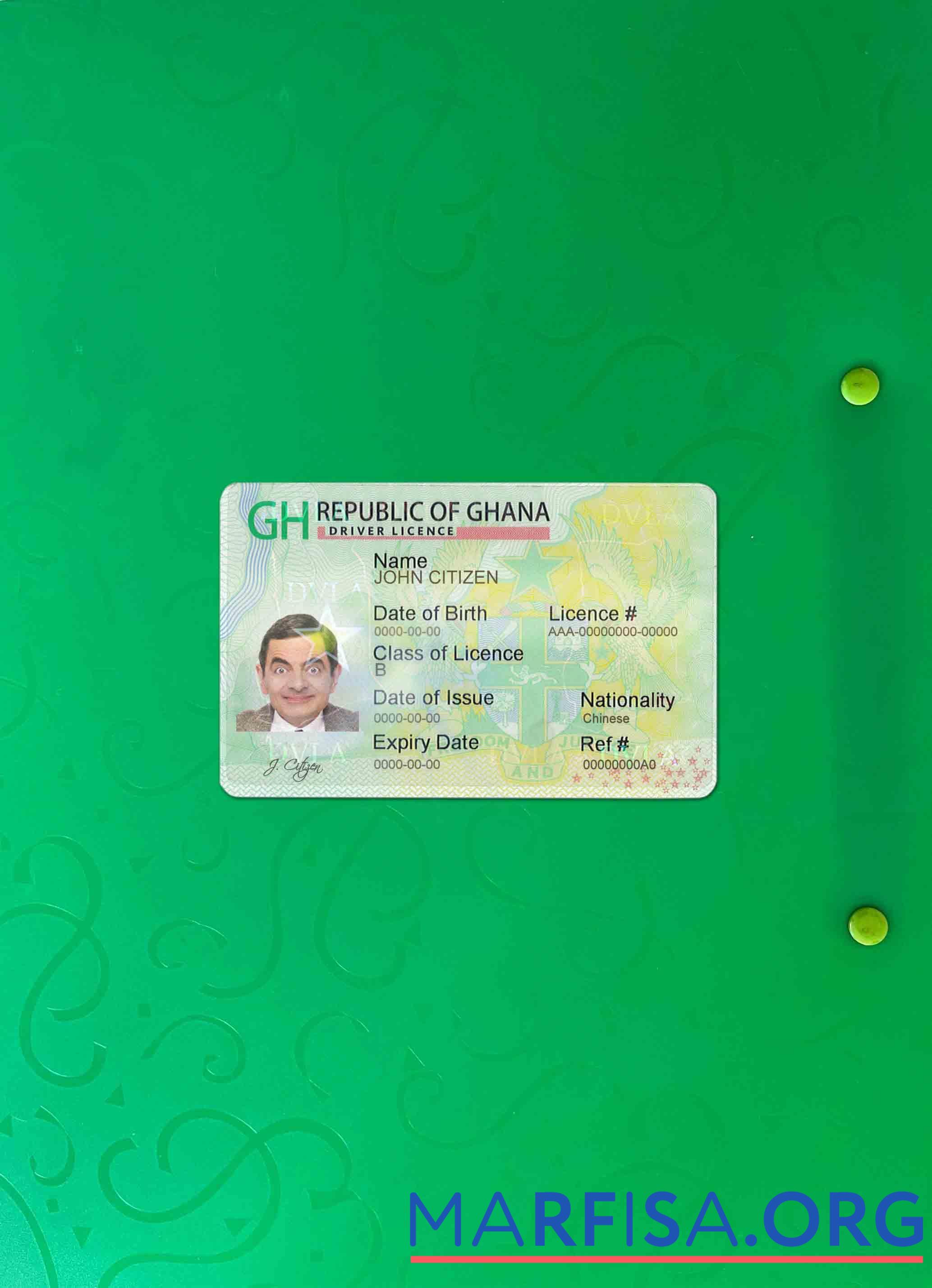 Printable Ghana DL photolook example